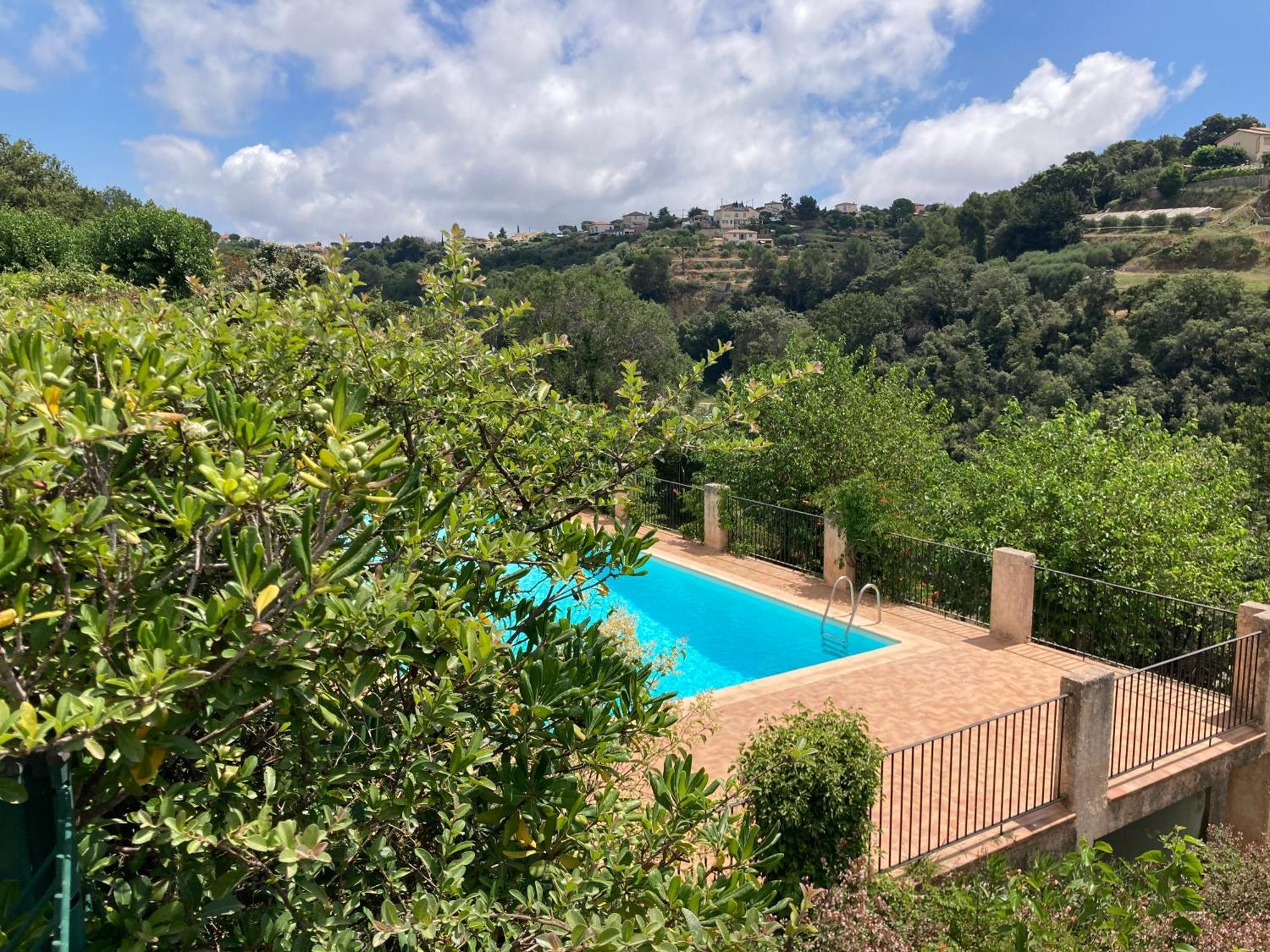 T2 Traversant Avec Une Grande Terrasse Et Piscine Cagnes-sur-Mer Zewnętrze zdjęcie