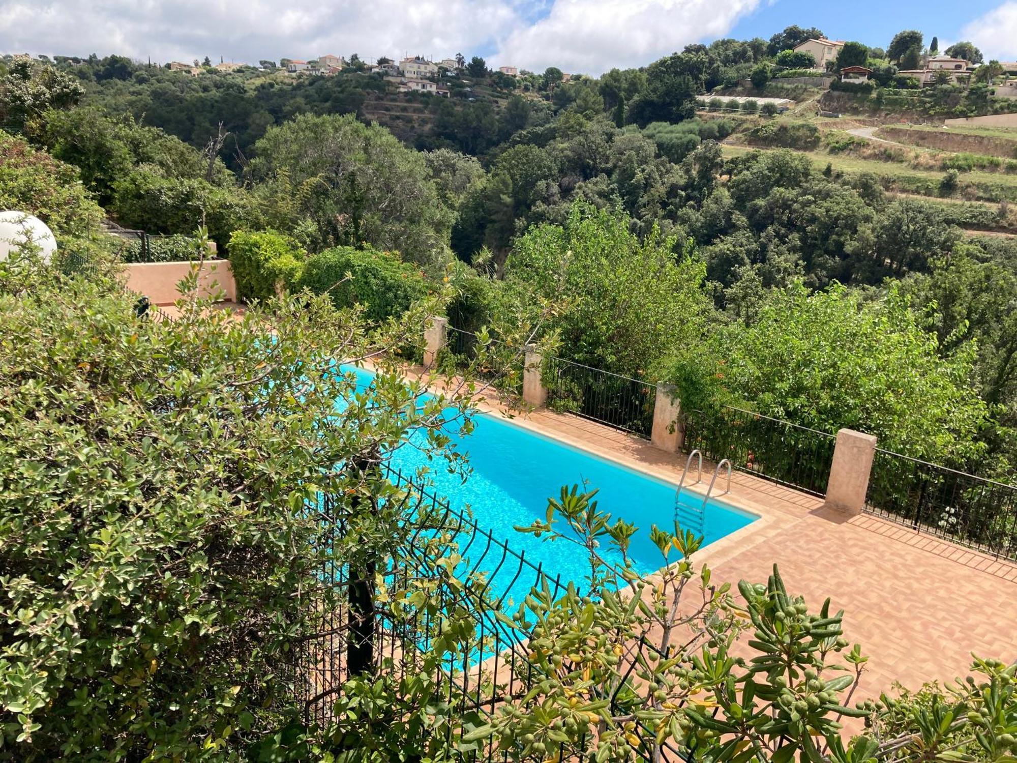 T2 Traversant Avec Une Grande Terrasse Et Piscine Cagnes-sur-Mer Zewnętrze zdjęcie
